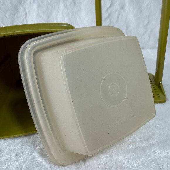 Vintage Tupperware Pick A Deli Small 1L Pickle Keeper Avocado Green 3 Piece 1330 - Picture 6 of 6